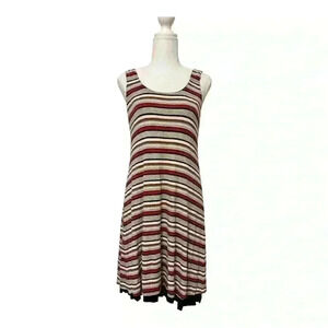 Bailey 44 Multicolored Striped T-Shirt Knit Knee Length Tank Dress Size M